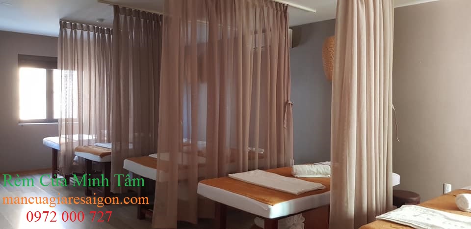 Rèm spa, rèm cửa spa, rèm ngăn giường spa