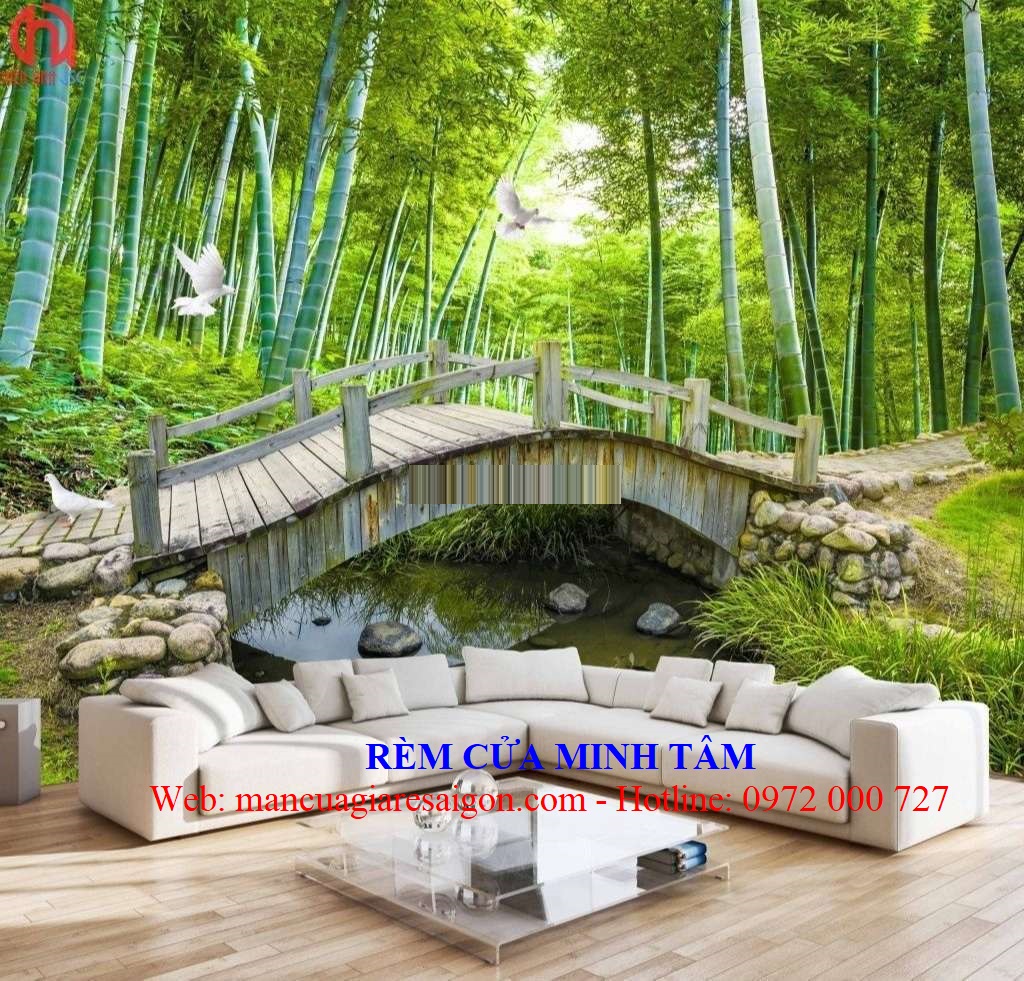 Rèm cửa quận 12, tranh gián tường